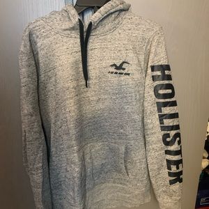 Hollister hoodie grey mens size XL